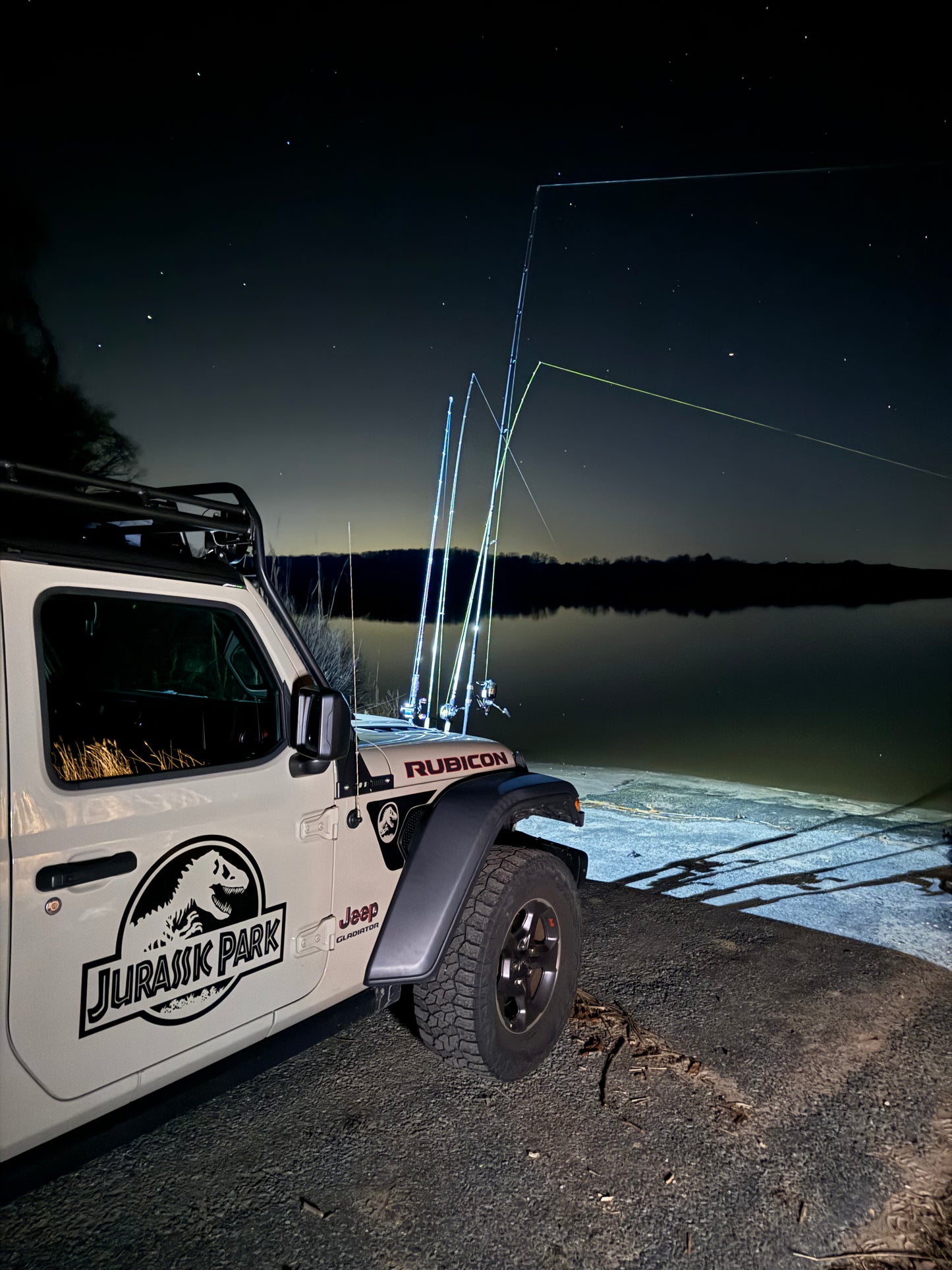 Jeep JT & JL Steel Mopar Bumper compatible Fishing Rod Rack