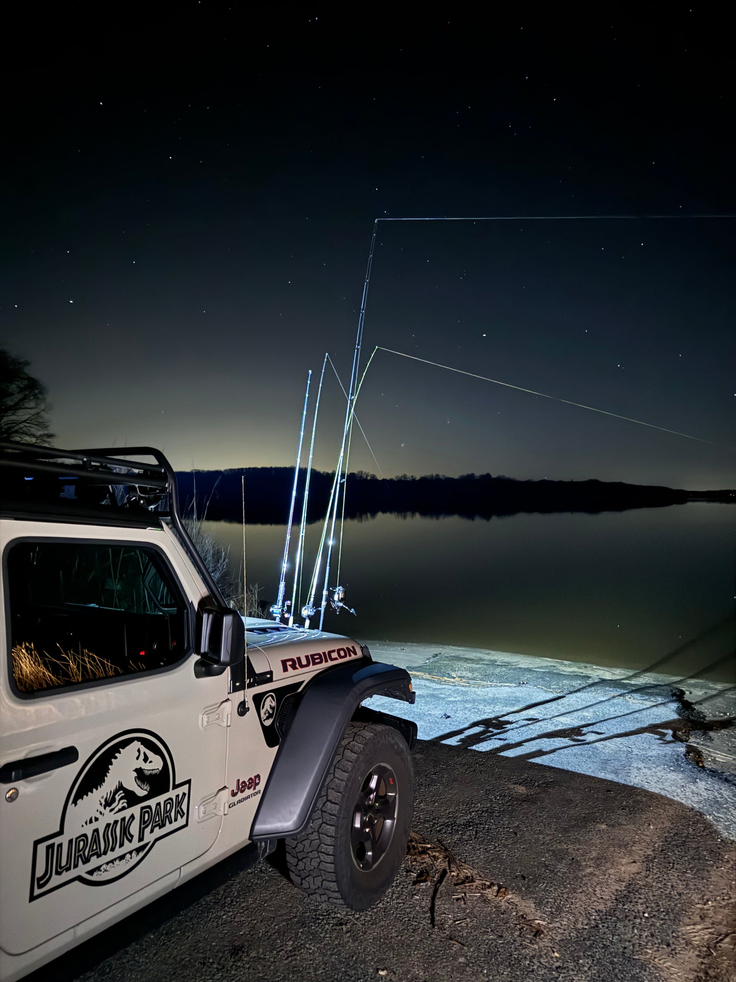 Jeep JT & JL Steel Mopar Bumper compatible Fishing Rod Rack