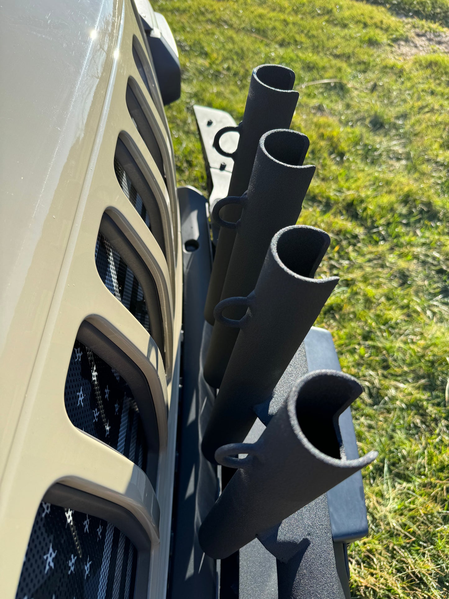 Jeep JT & JL Steel Mopar Bumper compatible Fishing Rod Rack