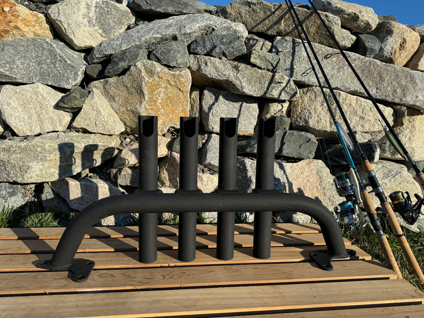 Jeep JT & JL Steel Mopar Bumper compatible Fishing Rod Rack